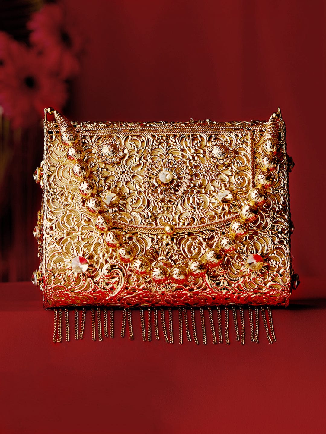 Buy online Pink Embellished Box Clutch from bags for Women by Anekaant for  ₹2249 at 20% off | 2024 Limeroad.com